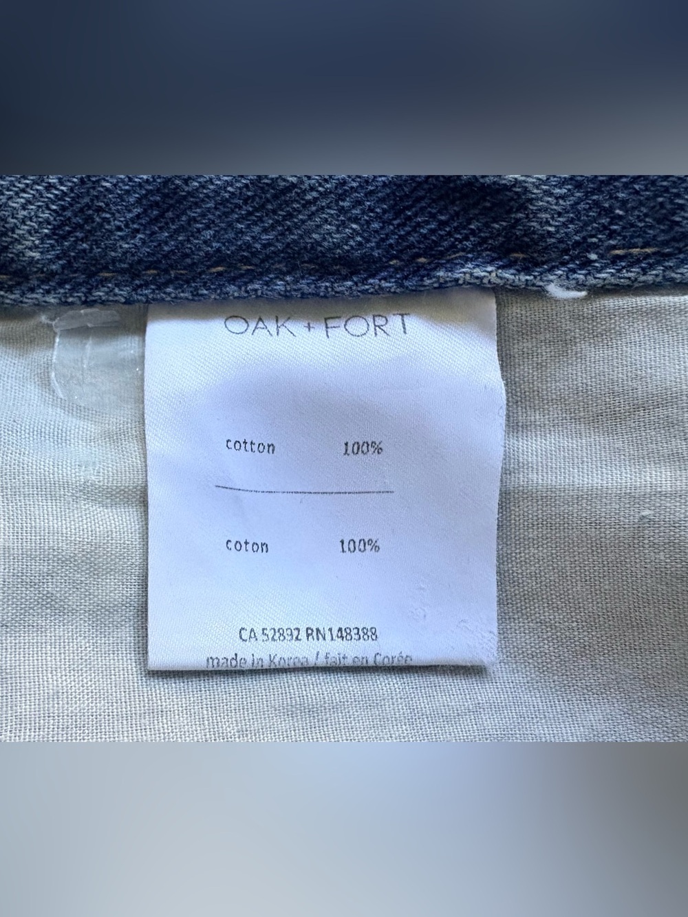 Oak + Fort Wide Leg Jeans - Picture 6 of 6